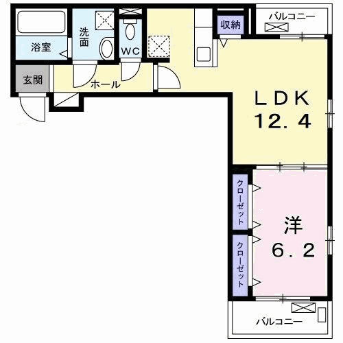 ラフィナート ナガタの間取り
