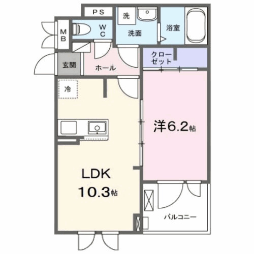 ラフィナート ナガタの間取り