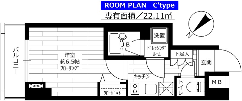 グランドコンシェルジュ早稲田の間取り
