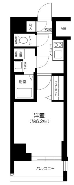 ガリシア品川の間取り