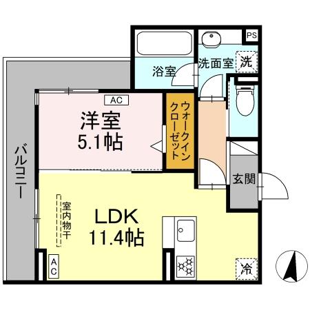 グランディール レオンの間取り