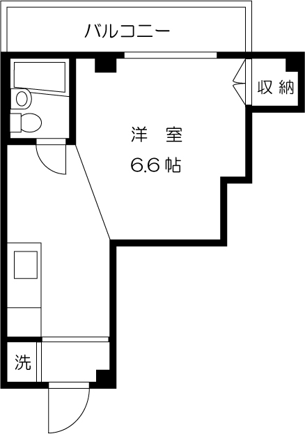 中町の完工年月(1985年4月)築の賃貸マンションの間取り