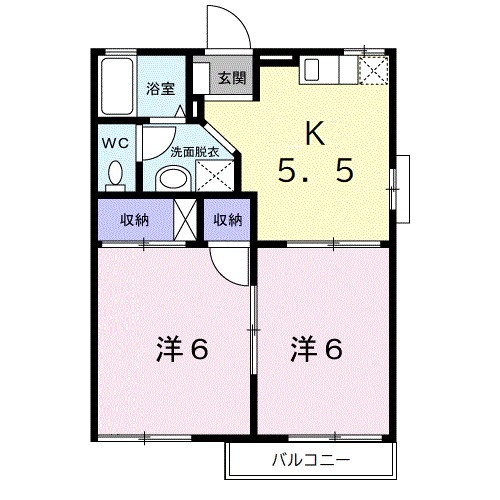 シャンテたたらの間取り