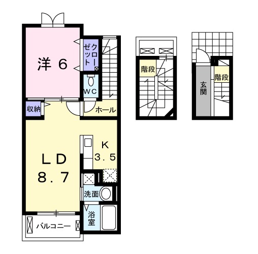 クレメント ストリートの間取り