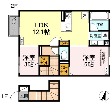 1/2 間取