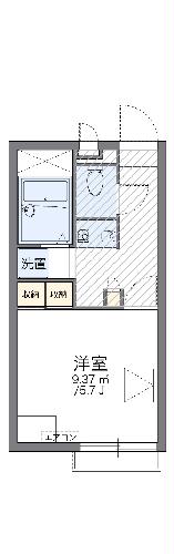 レオパレスフィオーレ カスミの間取り