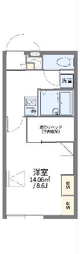 レオパレスHANAEIの間取り