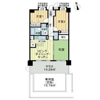 ライオンズマンション川口飯塚第2の間取り
