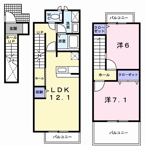 メゾン パルテールⅠの間取り