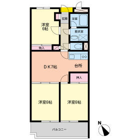 レジデンス第7石川の間取り