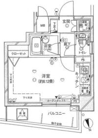 レガリアレジデンス早稲田イクスの間取り
