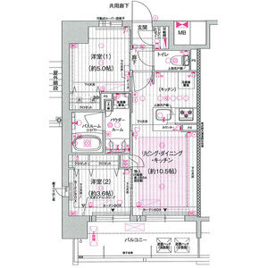 プレサンスレイズ茶屋ヶ坂の間取り