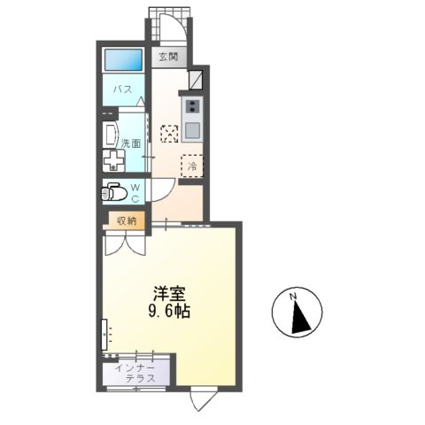 仮)千波町字千波原 新築アパートの間取り