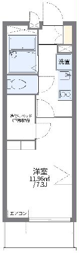 レオパレスCHIE森崎Ⅰの間取り