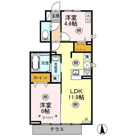 クレインⅤの間取り