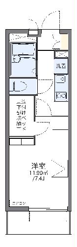レオパレスドミール豊田の間取り