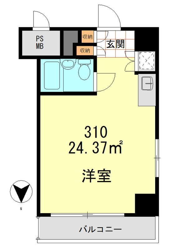 秀和日本橋箱崎レジデンスの間取り