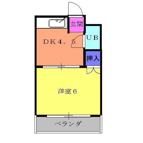 コーポ桂の間取り