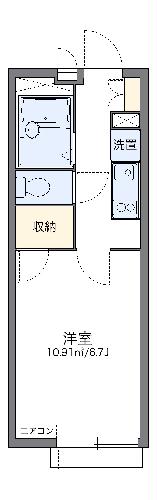 レオパレスＴＫ　ｏｎｅの間取り