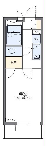 レオパレスグリナリー梅島の間取り