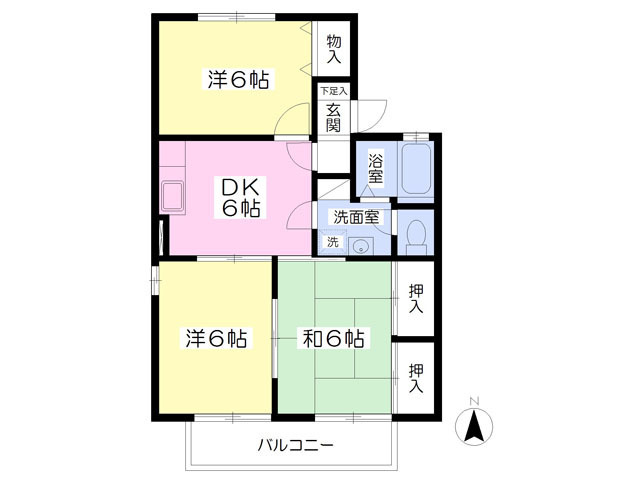 エスポワールＤの間取り