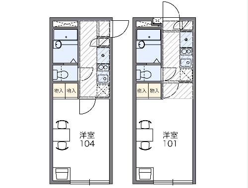 レオパレスあすなろの間取り