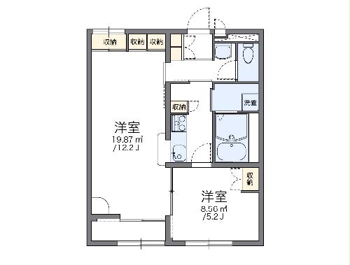 レオパレスドリームライフの間取り