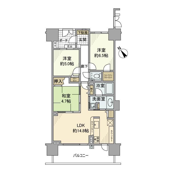 プライムステイツかしわ台の間取り