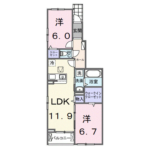 仮称 シエル白岡 Ⅰの間取り