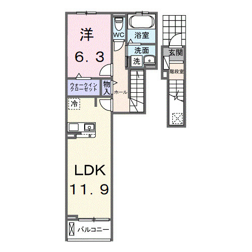 仮称 シエル白岡 Ⅰの間取り