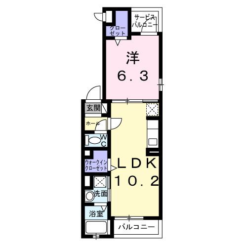 テラック中央林間の間取り