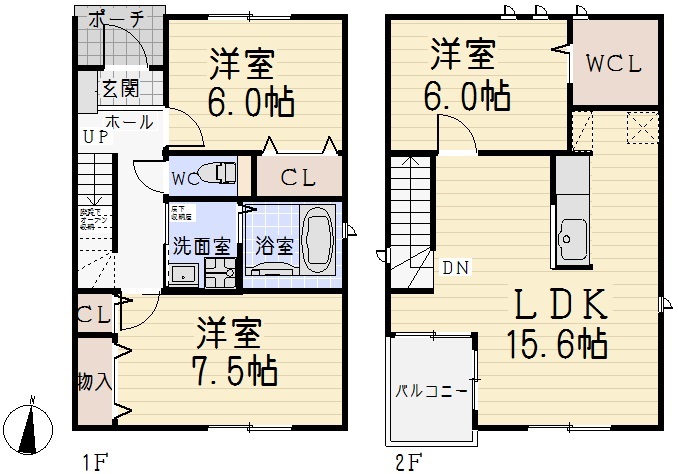 南外山341KODATEXⅡBの間取り
