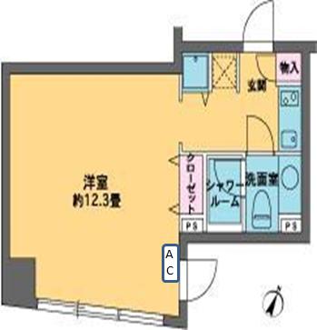 カスタリア水天宮Ⅱの間取り
