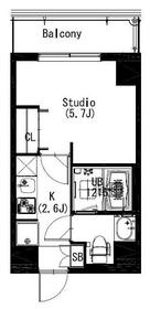エスティメゾン戸越の間取り