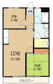 レーヴTakedaひばりヶ丘の間取り