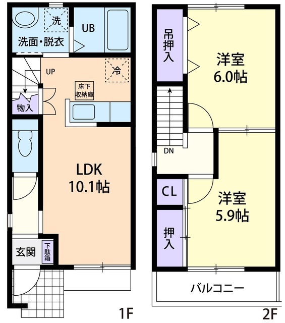 パークテラス　Aの間取り