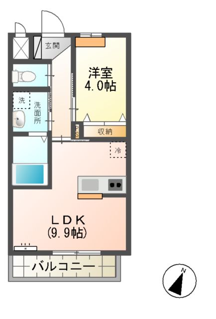 West Valley MOTO Ⅱの間取り
