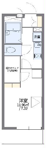 レオパレスEvergreenⅡの間取り