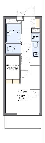 レオパレスサンライズ船橋の間取り