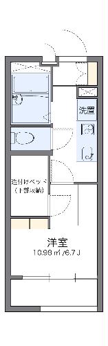 レオパレスエスペランサ横須賀の間取り