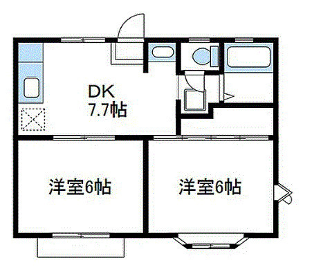 シャルマン小山Ⅰの間取り