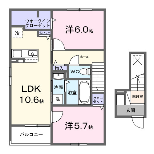 ルミエールM Ⅰの間取り