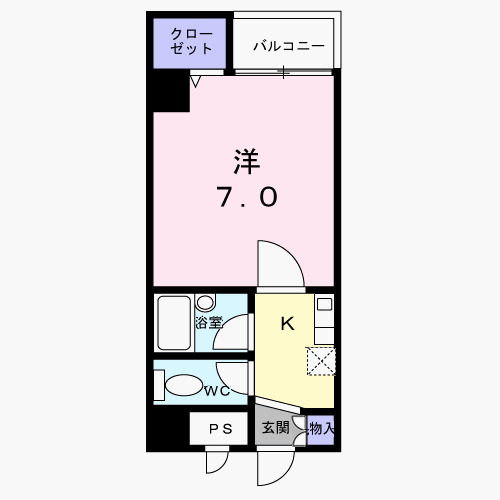 エスペランス芥川の間取り