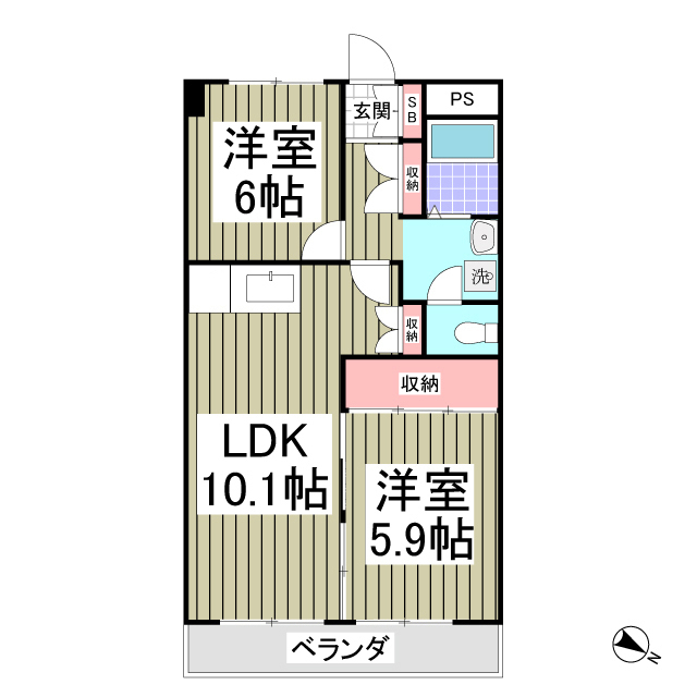 中野ビルの間取り