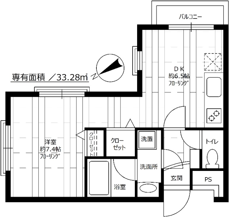 Lis blanc Seijo（リブランセイジョウ）の間取り