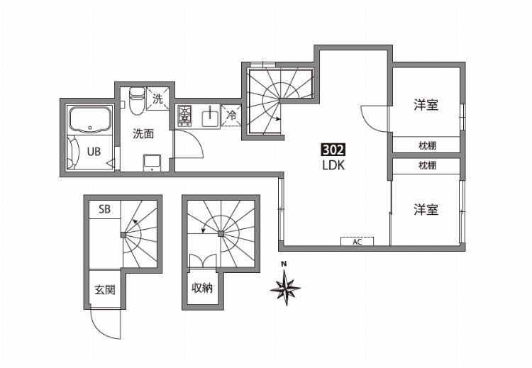 (仮称)お花茶屋1丁目新築アパートの間取り