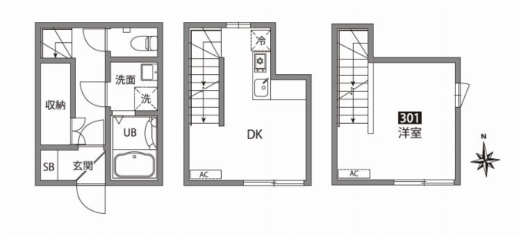 (仮称)お花茶屋1丁目新築アパートの間取り
