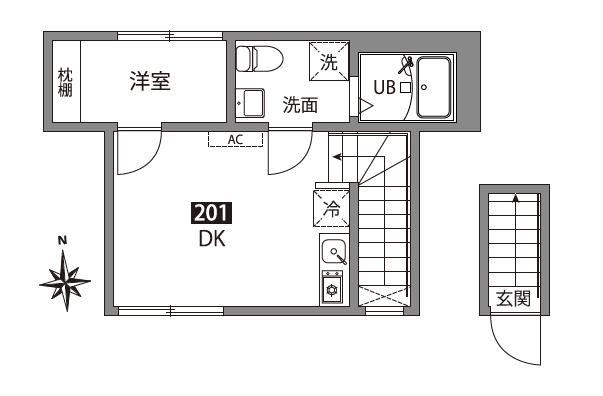 (仮称)お花茶屋1丁目新築アパートの間取り