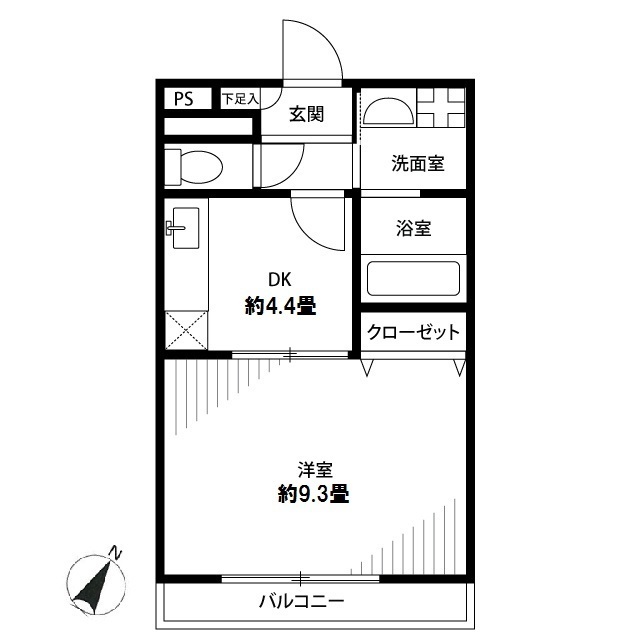 アムール麻生の間取り