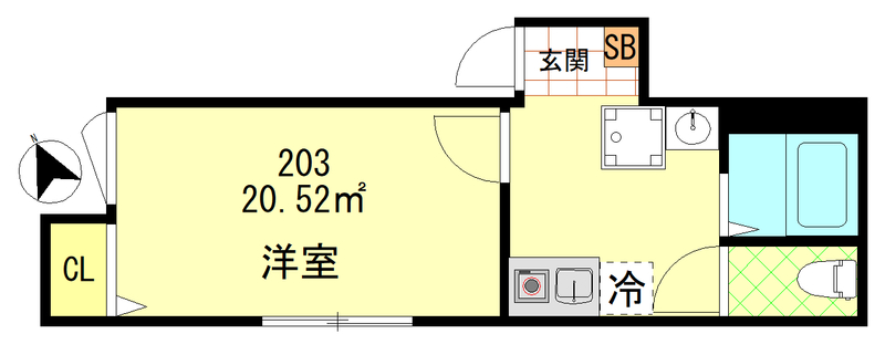 1/1 間取